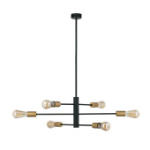 Подвесная люстра Nowodvorski Серия Rotor (Ротор) Цвет Black/Gold (Черный/Золото) арт. 7937