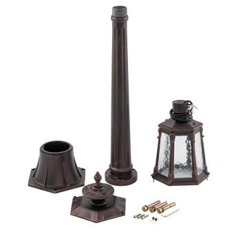 Уличный светильник Nowodvorski Серия Amur (Амур) Цвет Black/Copper Patina Черный/Медь патина) арт. 4694