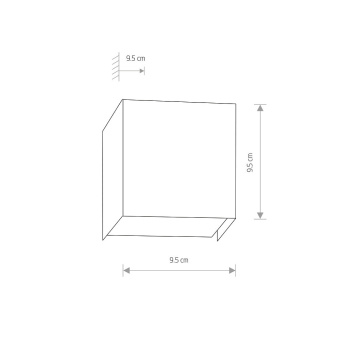 Настенный светильник Nowodvorski Серия Cube (Кьюб) Цвет White (Белый) арт. 5266