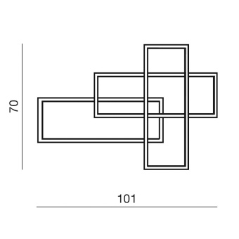 Настенный светильник Azzardo Quadratus Wall dimm AZ2994