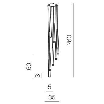 Подвесной светильник Azzardo Stylo 8 AZ0257