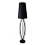 Торшер Zumaline LORITA TS-110314F-BK
