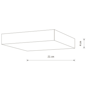 Потолочный cветильник Nowodvorski Lid Square Led 10435