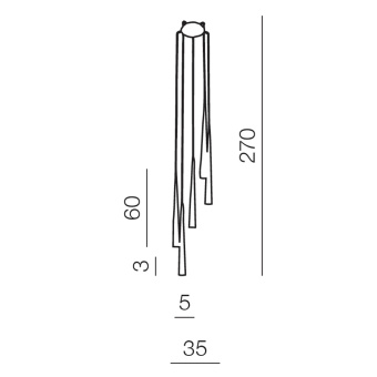 Подвесной светильник Azzardo Stylo 5 AZ0208