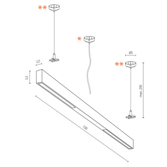 Трековый светильник Azzardo Track Magnetic AZ4800