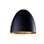 Плафон Nowodvorski Система Cameleon (Камелеон) Серия Egg M (Эгг M), Цвет Gold/Black (Золото/Черный) арт. 8607