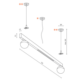 Трековый светильник Azzardo Track Magnetic AZ4806