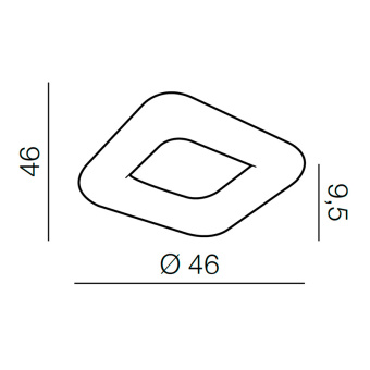 Подвесной светильник Azzardo Donut Sq Pendant 46 CCT AZ2666