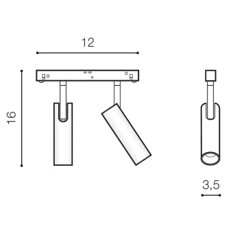 Трековый светильник Azzardo Niko Track Magnetic AZ4587