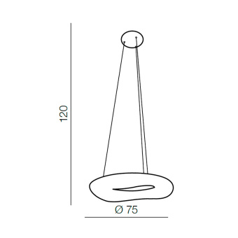 Подвесной светильник Azzardo Donut Pendant 75 CCT AZ2674