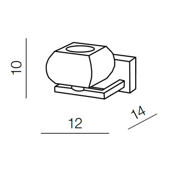 Настенный светильник Azzardo Rubic 1 wall AZ0488