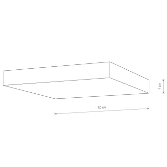 Потолочный cветильник Nowodvorski Lid Square Led 10436