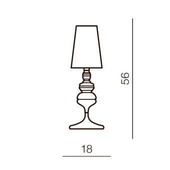 Настольная лампа Azzardo Baroco table AZ2162